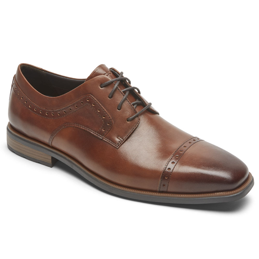 Oxfords Rockport Hombre Mexico - Farrow Cap Toe Marrom - SBQYX9357